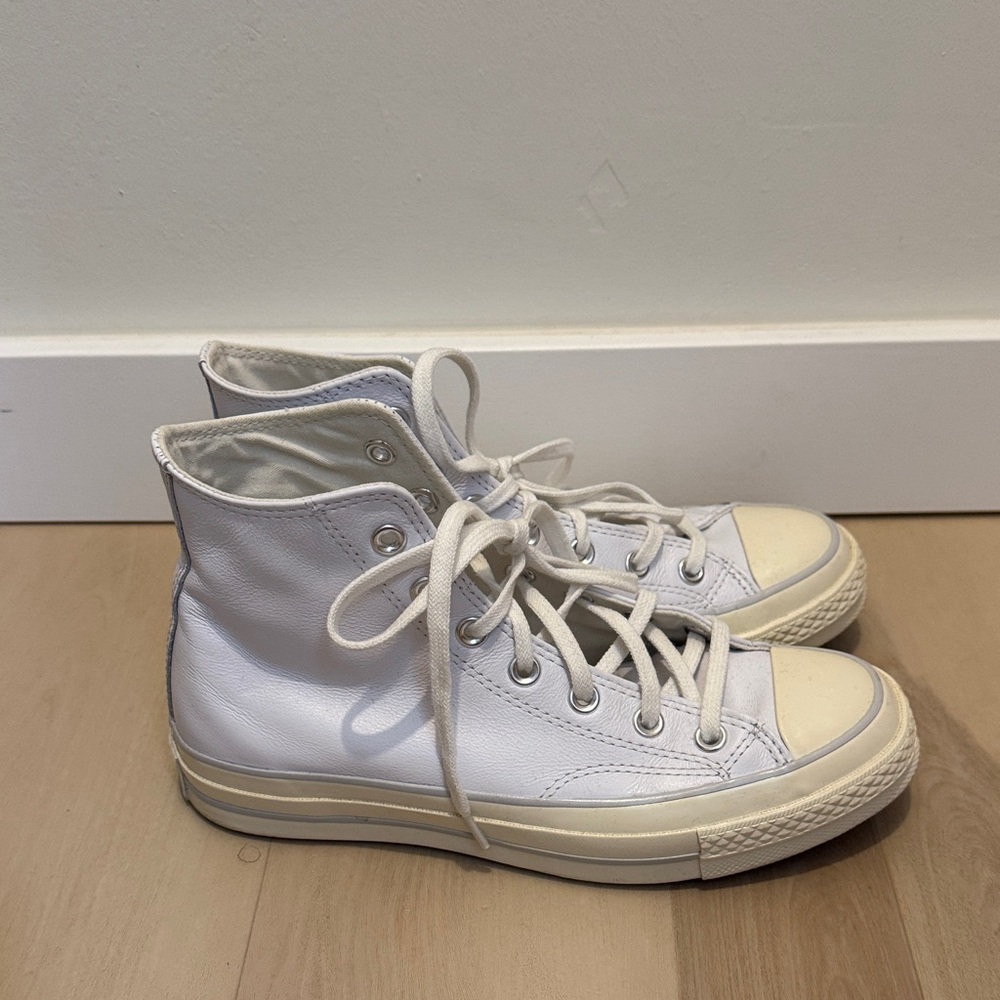 White High-Top Sneakers